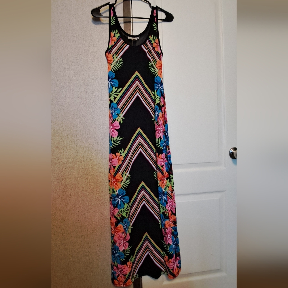 Derek Heart Black Floral Maxi Dress